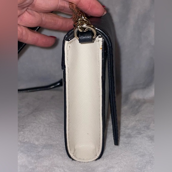 Kate Spade New York Cedar Street Saffiano Genuine Leather Black/Cream Crossbody - Picture 11 of 14